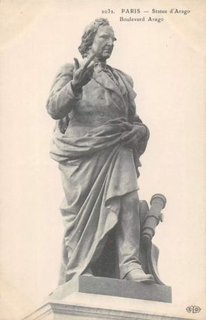 Statue de François Arago à Paris détruite par les allemands en 1943.